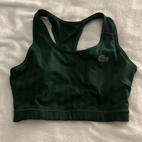 Lacoste Forest Green Sports Bra - Picture 1 of 3